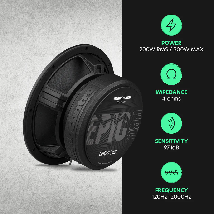 MEDIO 6.5" AUDIO CONTROL 200RMS 4OHM - Imagen 6