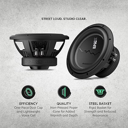 BAJO 10" AUDIO CONTROL 500RMS 2OHM DVC - Imagen 3
