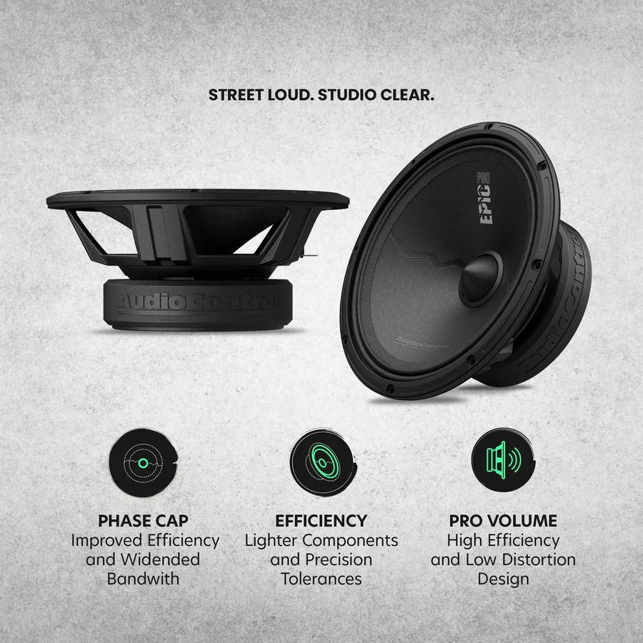 MEDIO 8" AUDIO CONTROL 250RMS PUNTA BALA - Imagen 4
