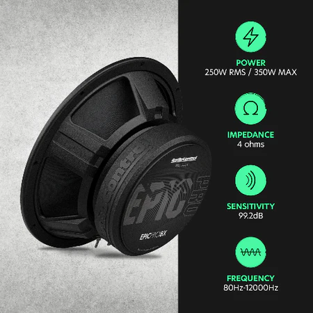 MEDIO 8" AUDIO CONTROL 250RMS PUNTA BALA - Imagen 6