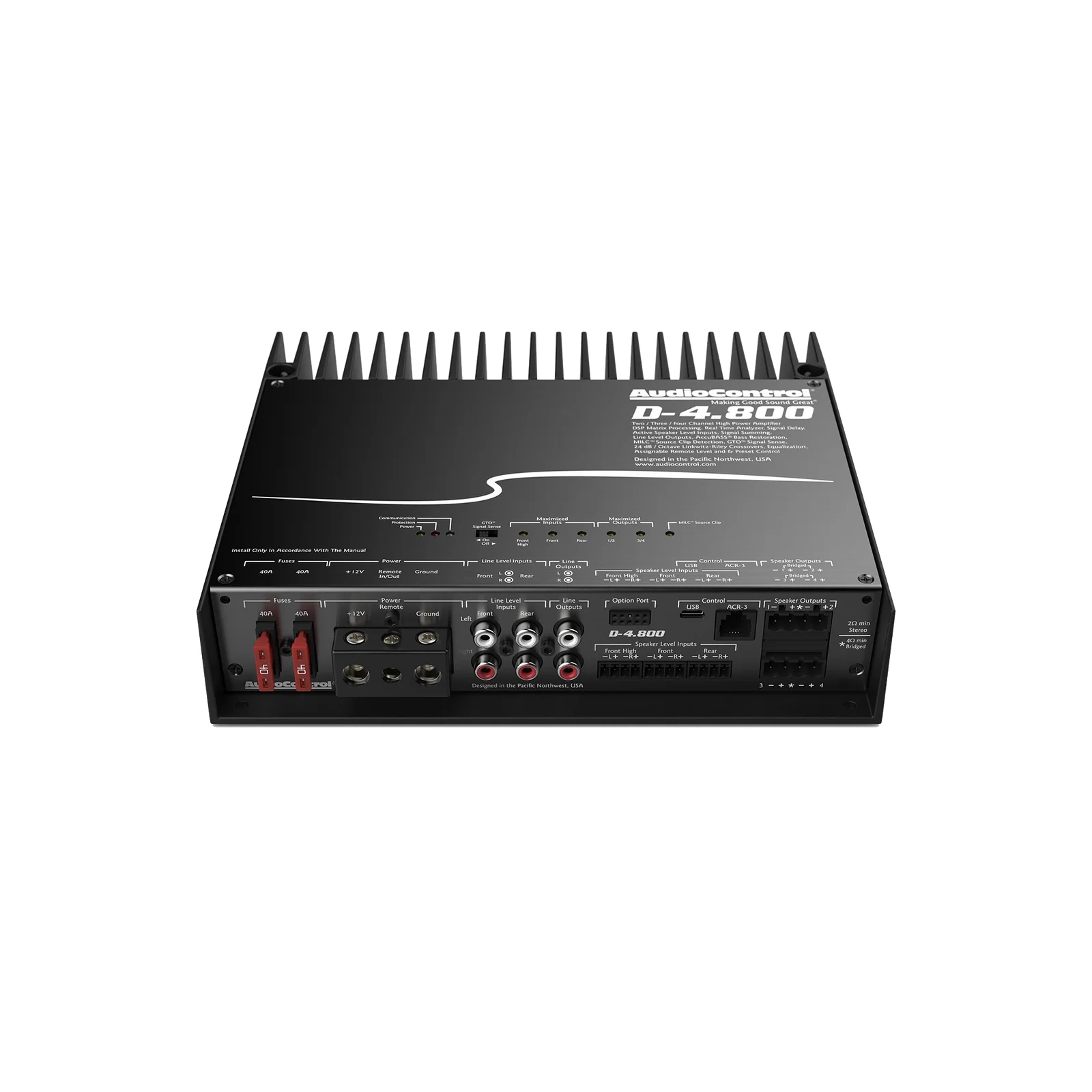AMPLIFICADOR AUDIO CONTROL DSP 4 CH 800 WTS - Imagen 3