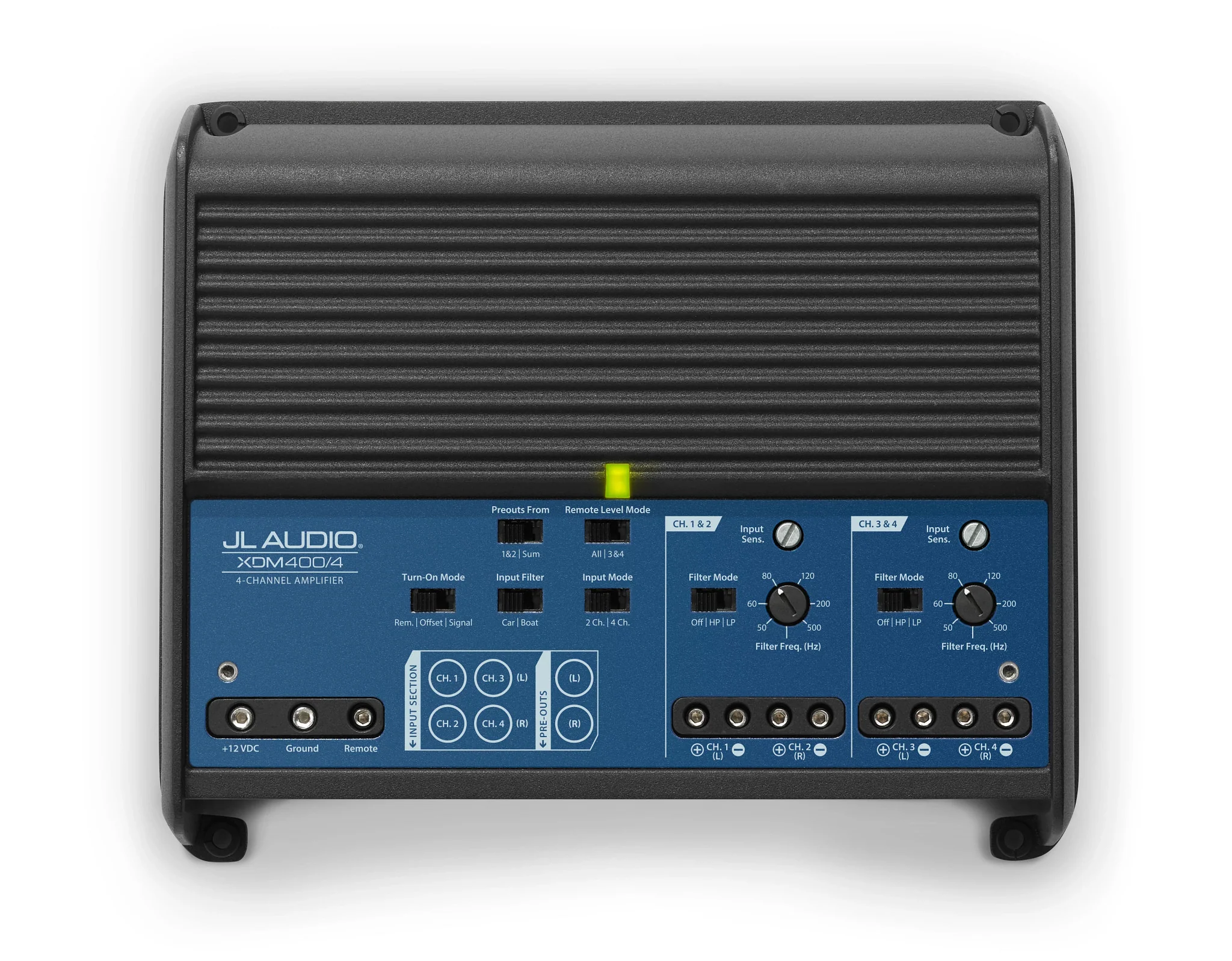 AMPLIFICADOR JL AUDIO 400W 4 CANALES MARINA - Imagen 5