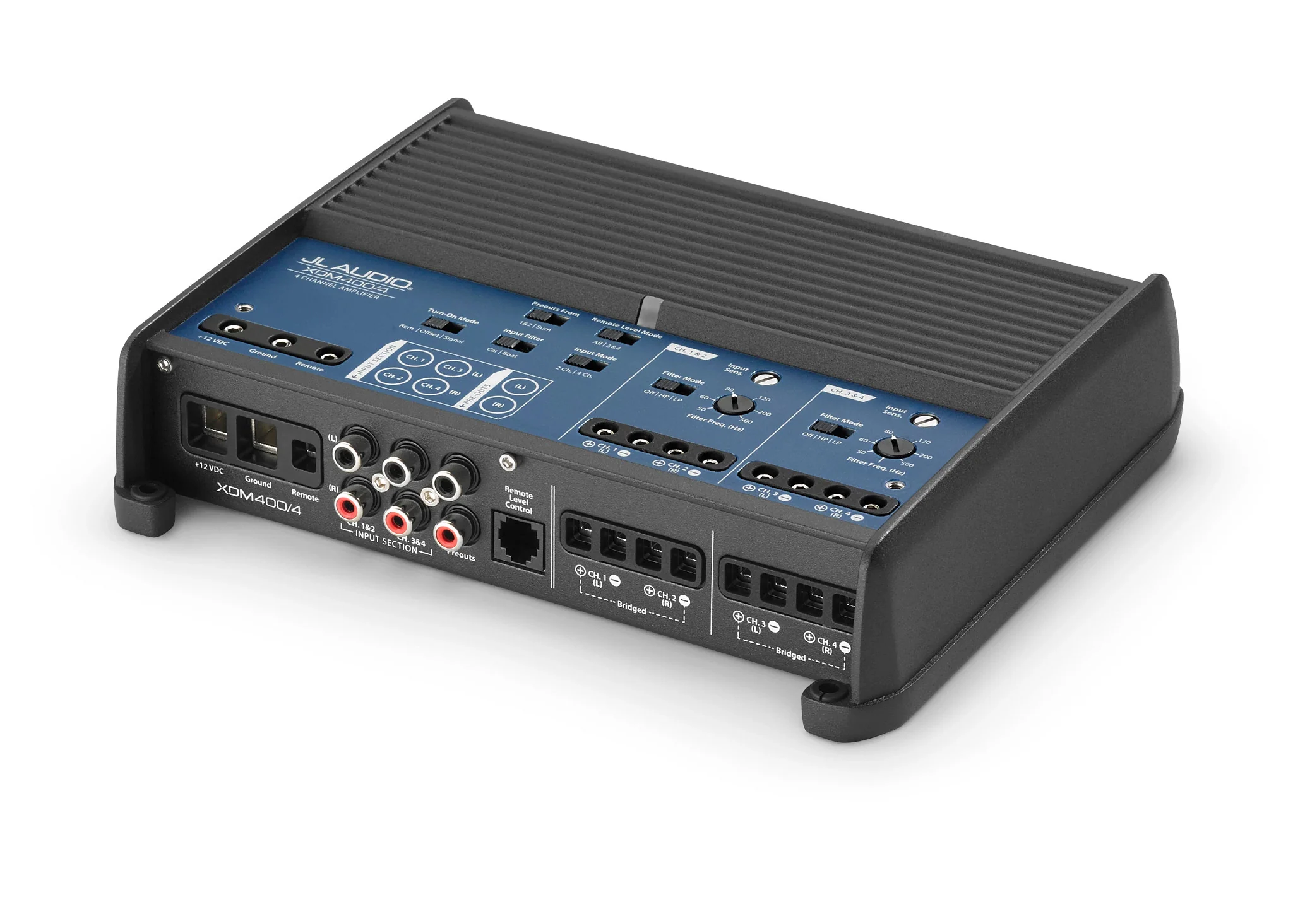 AMPLIFICADOR JL AUDIO 400W 4 CANALES MARINA - Imagen 3